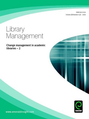 cover image of Library Management, Volume 29, Issue 1 & 2